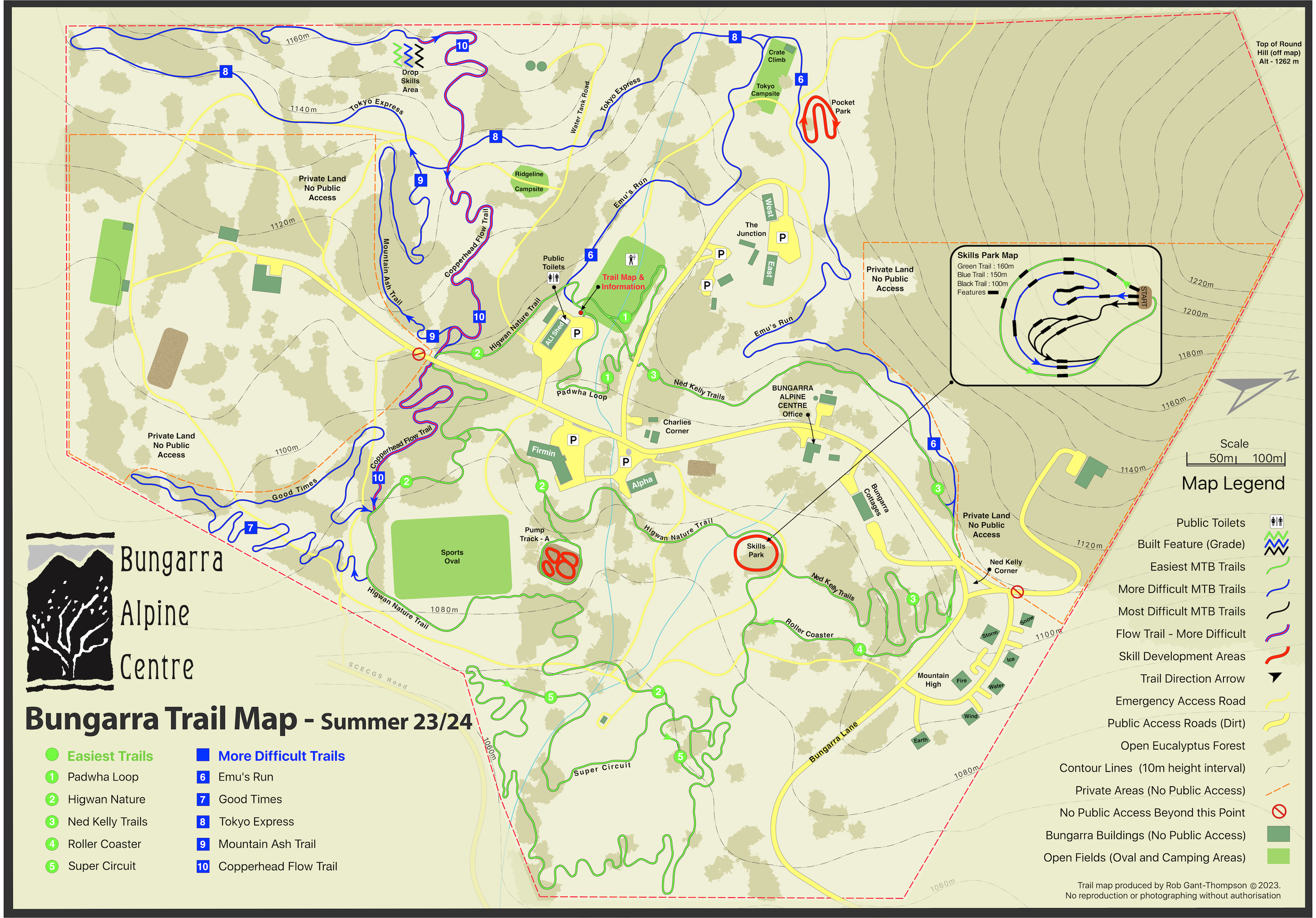 BAC Trail Map A4 0923